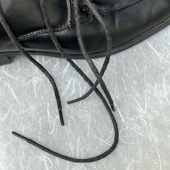Men’s size 10 Black Oxfords with Square Toe dress shoes - Picture 5 of 12